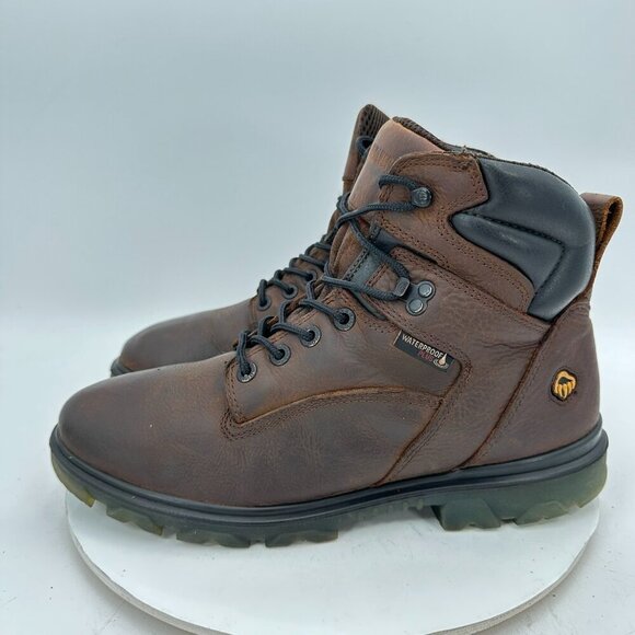 Wolverine Men Size 11.5EW W10784 Brown Leather Waterproof Ankle Work Safety Boot - Picture 1 of 11